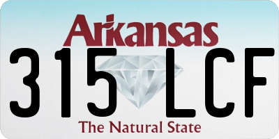 AR license plate 315LCF