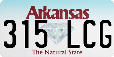 AR license plate 315LCG
