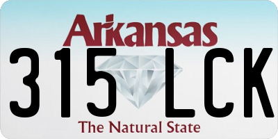AR license plate 315LCK