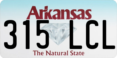 AR license plate 315LCL