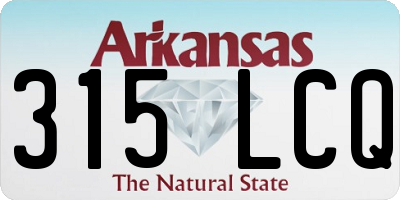 AR license plate 315LCQ