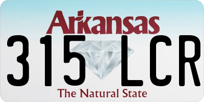 AR license plate 315LCR