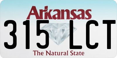 AR license plate 315LCT