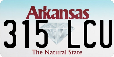 AR license plate 315LCU