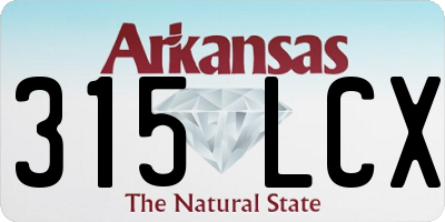 AR license plate 315LCX
