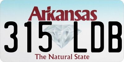 AR license plate 315LDB