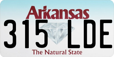 AR license plate 315LDE