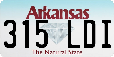 AR license plate 315LDI