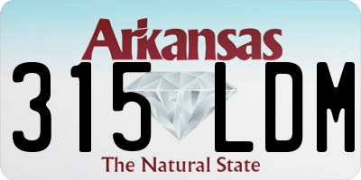 AR license plate 315LDM