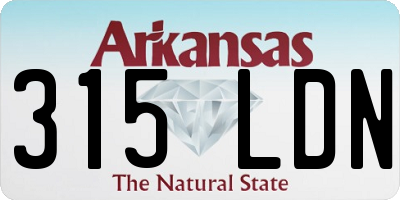 AR license plate 315LDN