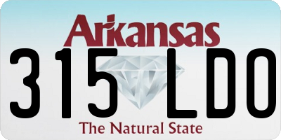 AR license plate 315LDO