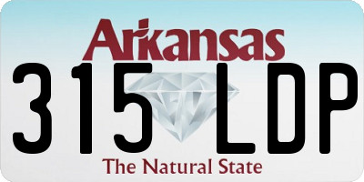 AR license plate 315LDP