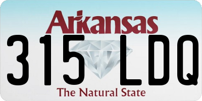 AR license plate 315LDQ
