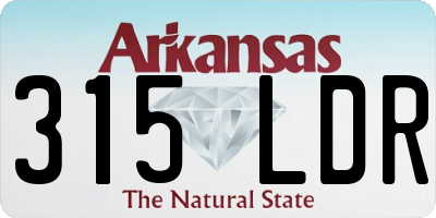 AR license plate 315LDR