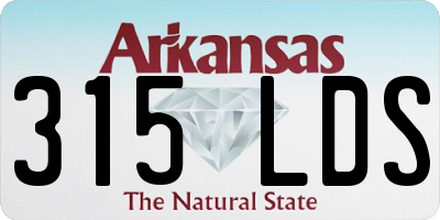 AR license plate 315LDS