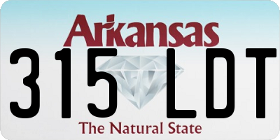 AR license plate 315LDT