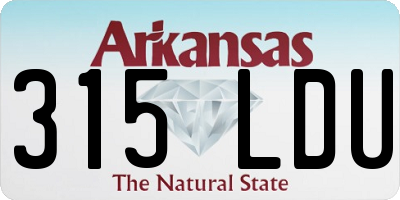 AR license plate 315LDU