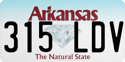 AR license plate 315LDV