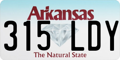 AR license plate 315LDY