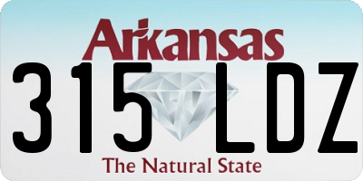AR license plate 315LDZ