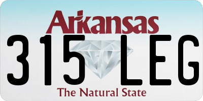AR license plate 315LEG