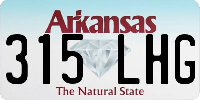 AR license plate 315LHG