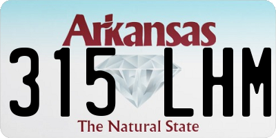 AR license plate 315LHM