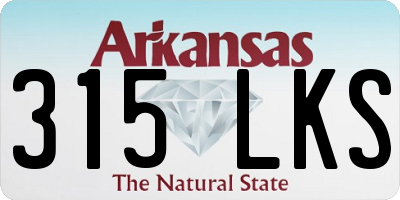 AR license plate 315LKS