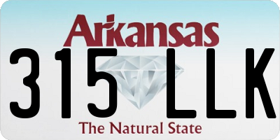AR license plate 315LLK