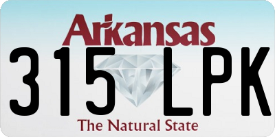 AR license plate 315LPK