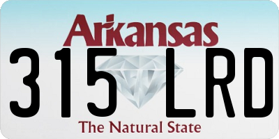 AR license plate 315LRD