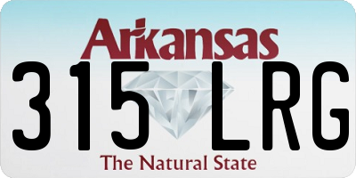 AR license plate 315LRG