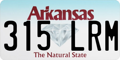 AR license plate 315LRM