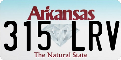 AR license plate 315LRV