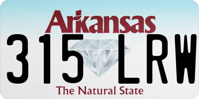 AR license plate 315LRW