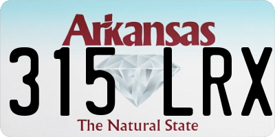 AR license plate 315LRX
