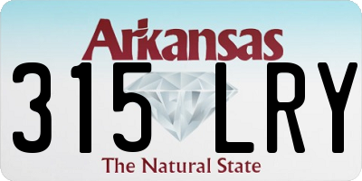 AR license plate 315LRY