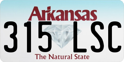AR license plate 315LSC