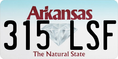 AR license plate 315LSF
