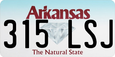 AR license plate 315LSJ