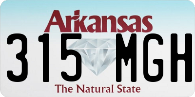 AR license plate 315MGH