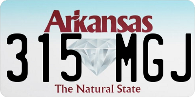 AR license plate 315MGJ