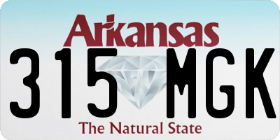AR license plate 315MGK