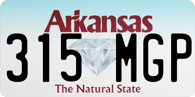 AR license plate 315MGP