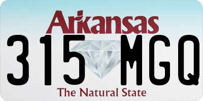 AR license plate 315MGQ