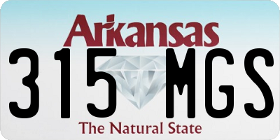 AR license plate 315MGS