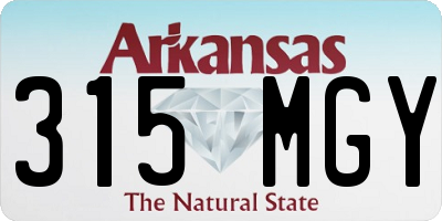 AR license plate 315MGY