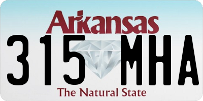 AR license plate 315MHA