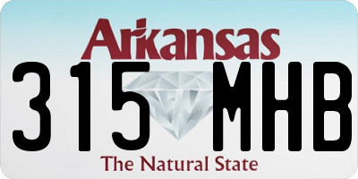 AR license plate 315MHB