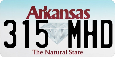AR license plate 315MHD
